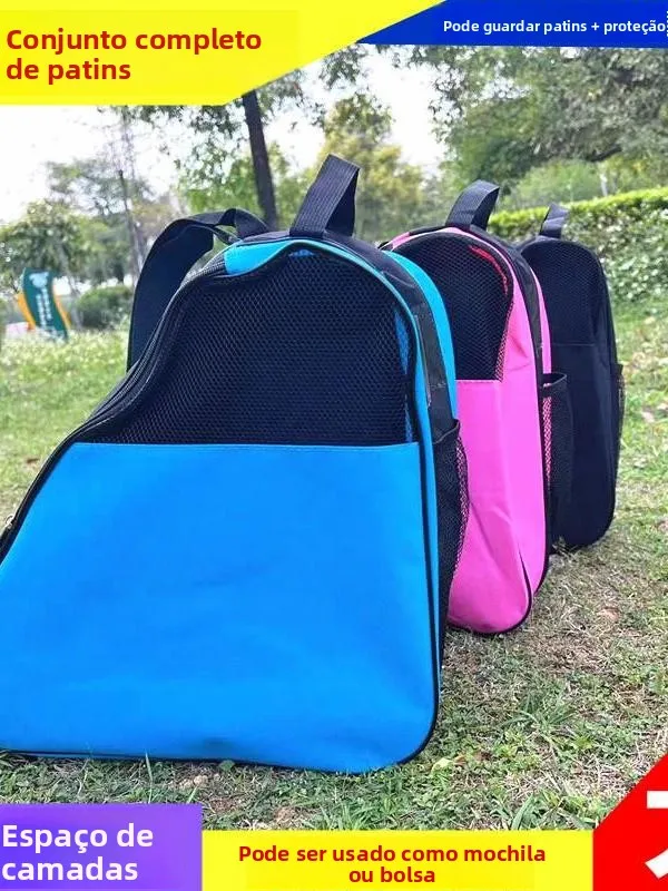thickened-large-capacity-three-layer-roller-skates-ice-skate-shoes-storage-bag-single-shoulder-backpack-children's-complete-s