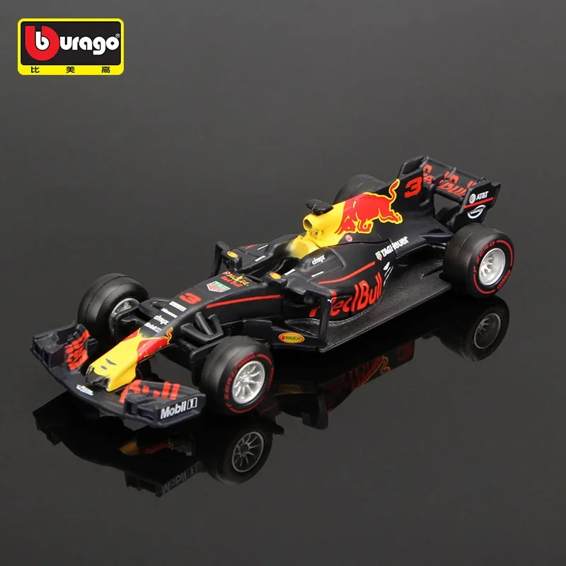 Bburago 1:43 2017 F1 Red Bull Racing TAG Heuer RB13 3# 33# Formula One Alloy Supersport Racing Car Model Collection Children Toy