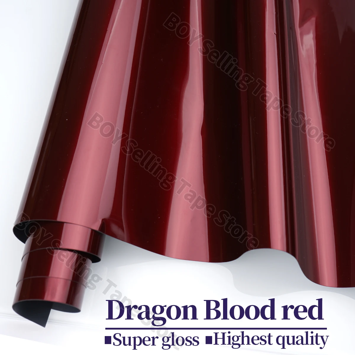 

Highest quality super gloss metallic Dragon Blood red vinyl wrap film glossy red vinyl wrap for car wrap for Motorcycle