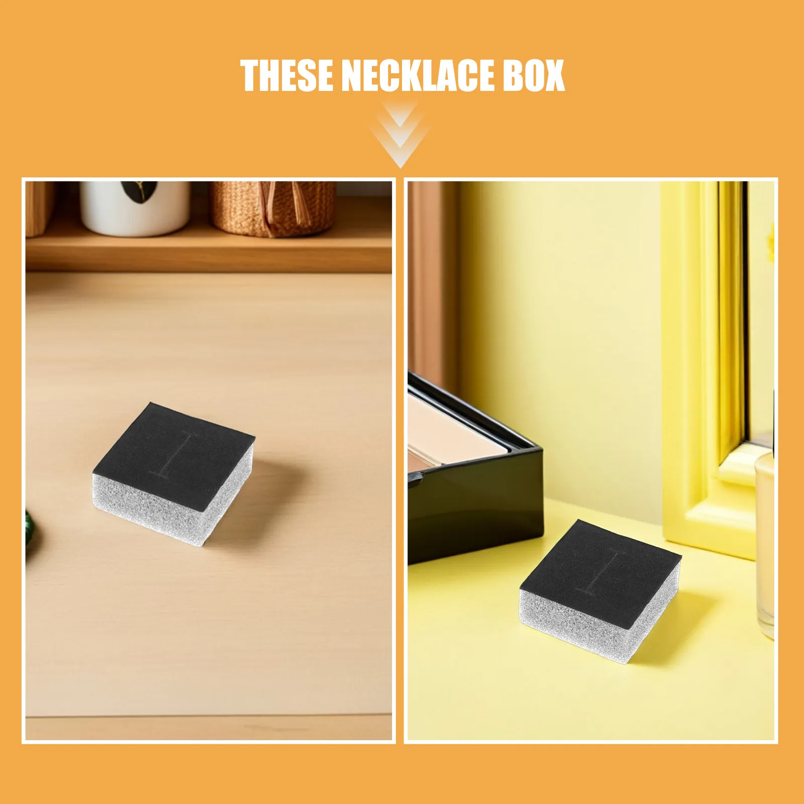 25Pcs Jewelry Box Inserts Sponge Foam Cushion Pads Ring Earring Necklace Organizer Display Tray Jewelry Case Padding