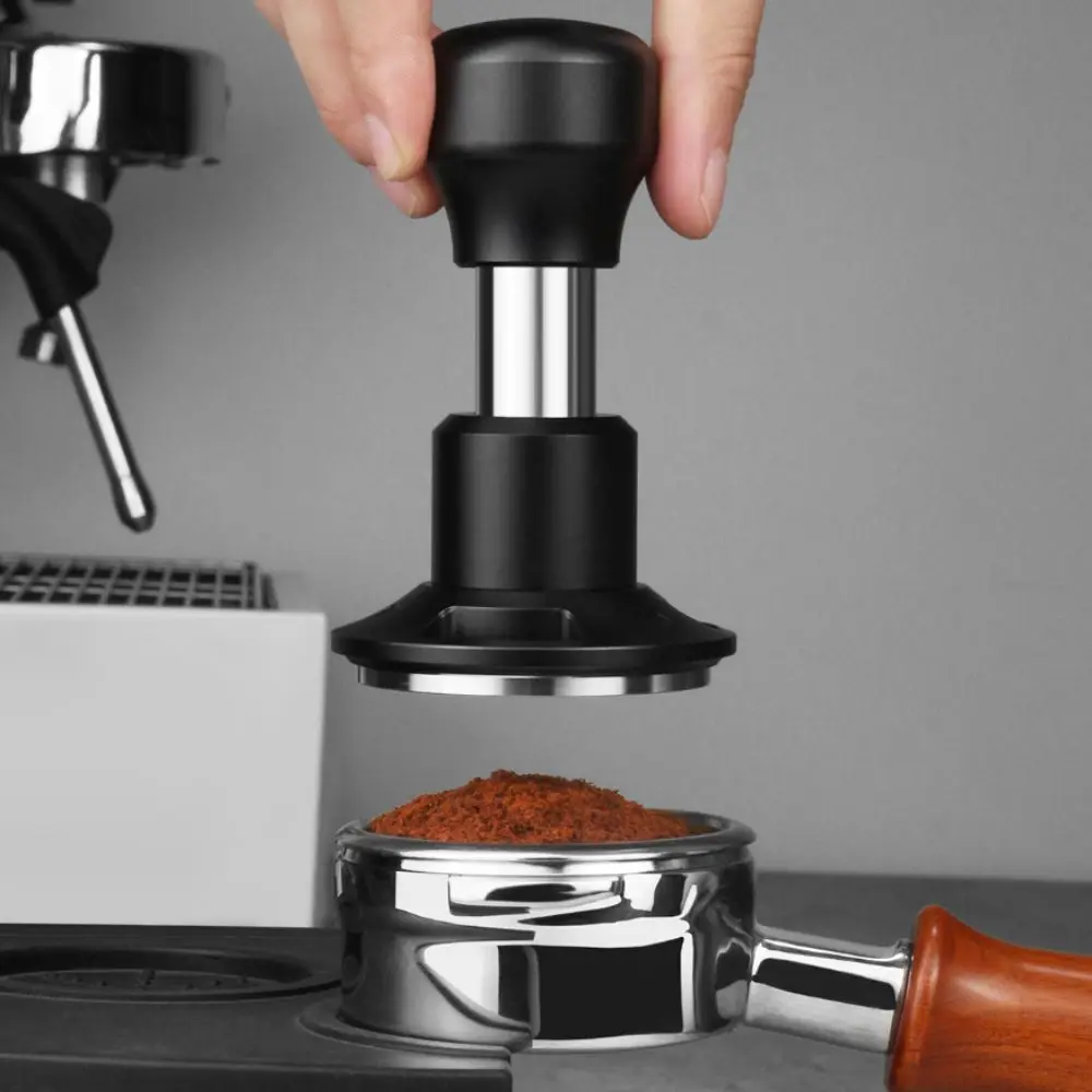 Federgespannter Kaffee-Tamper mit konstantem Druck, Hochleistungs-Edelstahl-Espresso-Tamper 58,5mm 53mm 51mm Kaffee-Presser