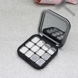 1Pc Matte Black Empty Magnetic Cosmetics Palette Eyeshadow Blusher DIY Beauty Makeup Box Glitter Makeup Dispensing Vacia Box