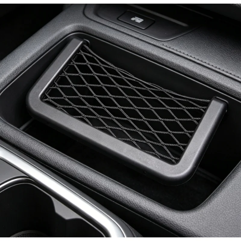 1PC/2PCS Universal Car Organizer Storage Bag Auto Paste Net Pocket Phone Holder Car Accessories Interior Storage Accessories