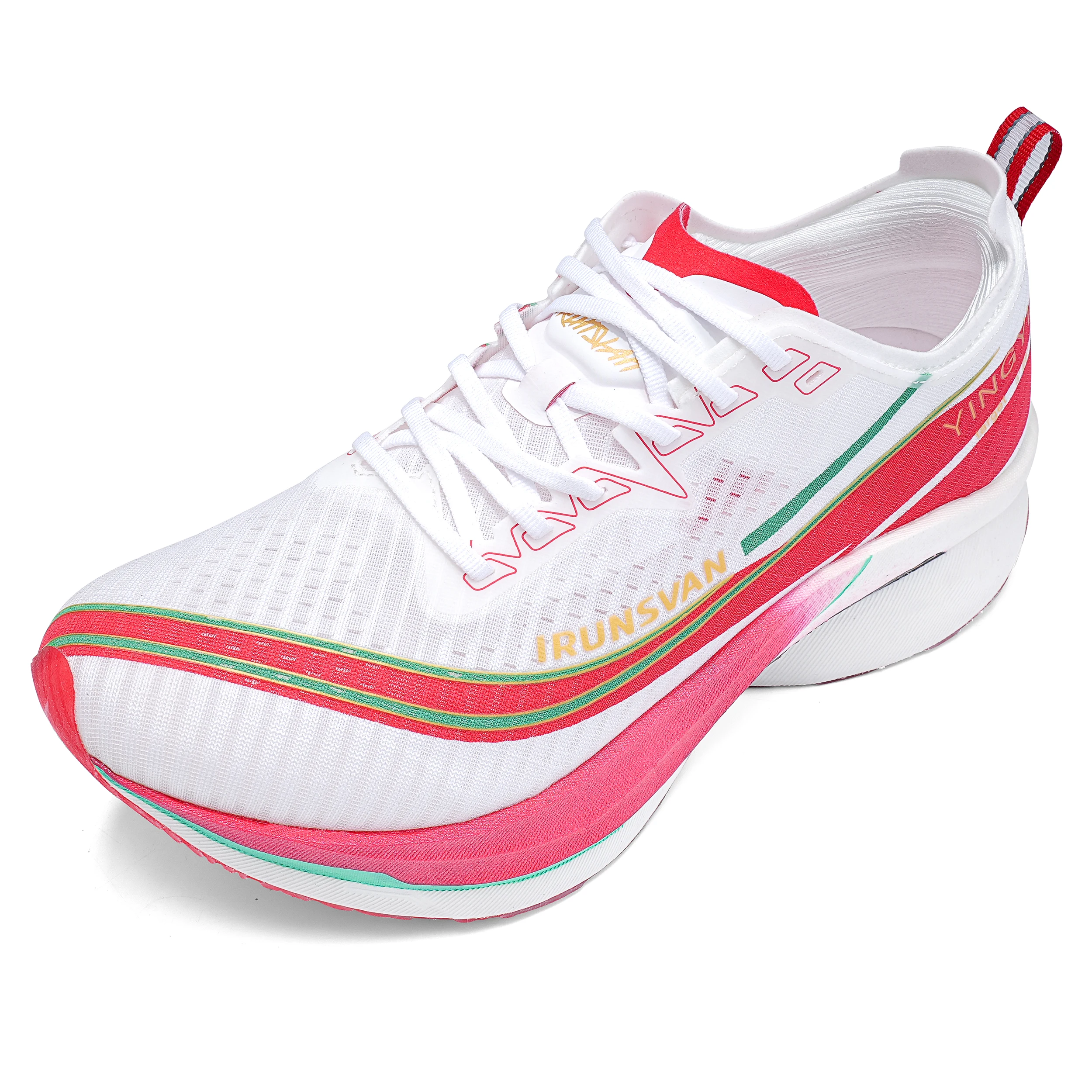 IRUNSVAN2.0 Nylon Carbon Plate Full Palm Black Gold True Carbon Plate Marathon Professional Racing Running Shoes for Men