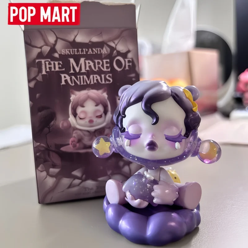 

Genuine POP MART Skullpanda The Mare Of Animals Series Blind Box Trendy Toy Collectible Figurine Model Desktop Ornament Toy Gift