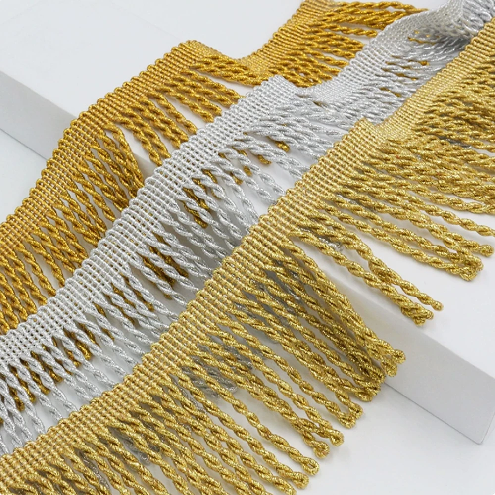 

10Meters Twist Tassel Fringes for Clothes Dress Curtain Lace Trims Garment Decorative Ribbons Fringe Fabric DIY Sewing Accessory