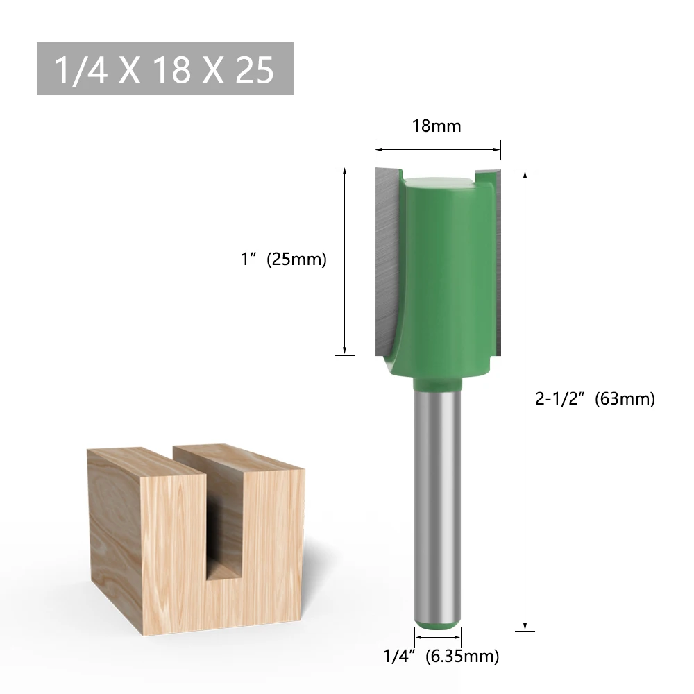 LAVIE Fräser 6mm 1/4 Schaft Hartmetall Gerade für Holznutfräsen für DIY & Professionelle Holzbearbeitung – Detail 19