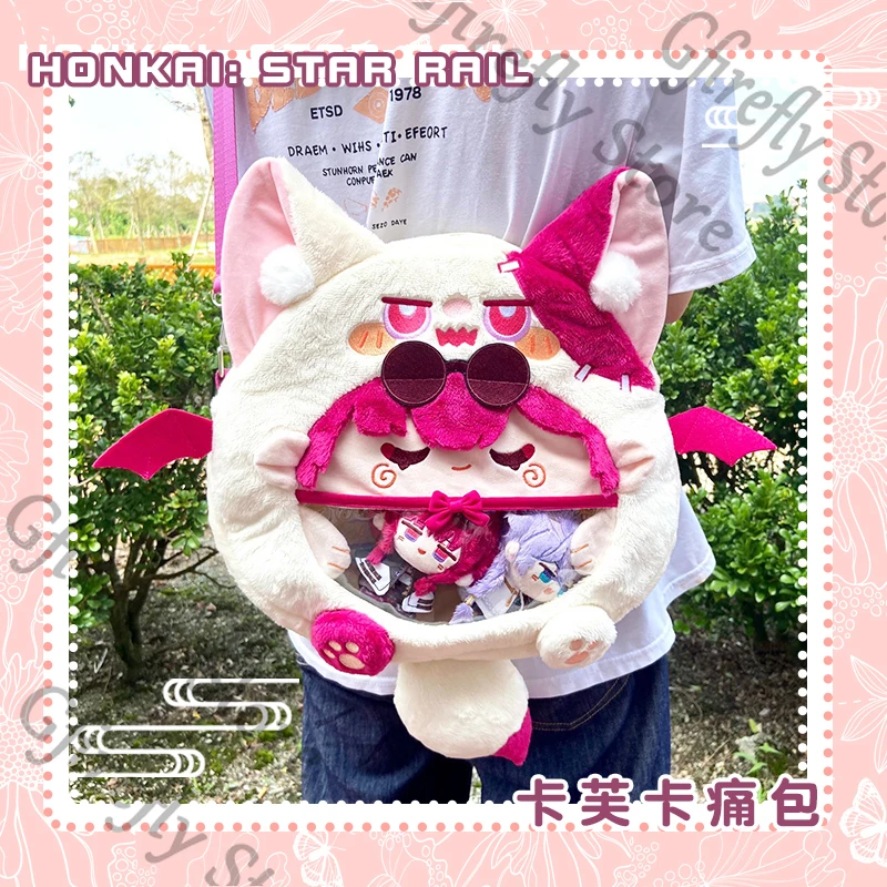 

Honkai: Star Rail Backpack Cosplay High-capacity Big Mouth Maumet Shoulders Bag Satchel Kafka Anime Schoolbag Itabag Gift
