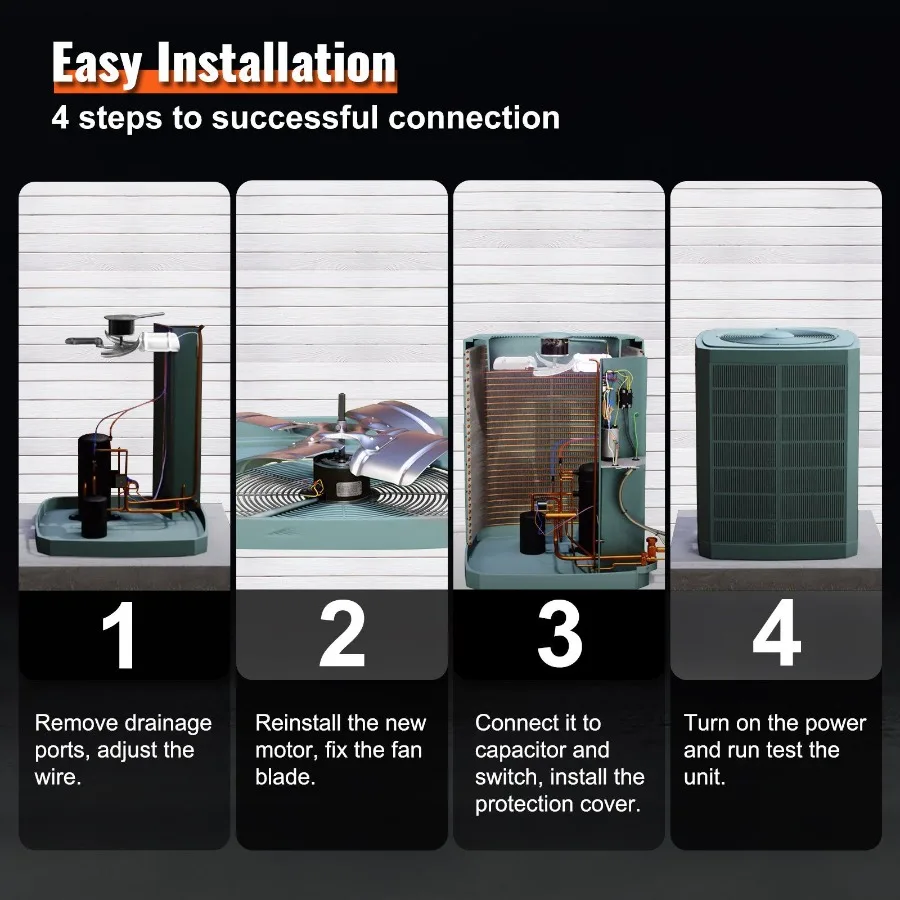 コンデンサーファンモーター 5KCP39GFS166S 3S003 1 5 HP 208230V 825RPM OEM 標準アップグレード交換用コンデンサーモーター可逆回転