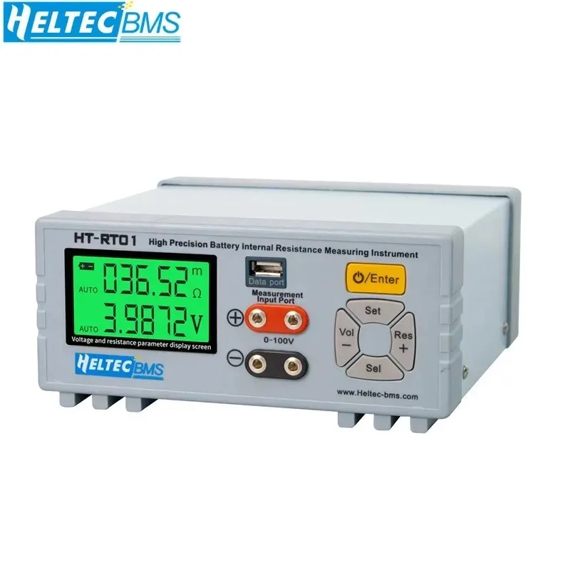 HeltecBMS Strumento tester di resistenza interna per batteria al litio ad alta precisione / Tester di tensione per batteria 18650/lifepo4