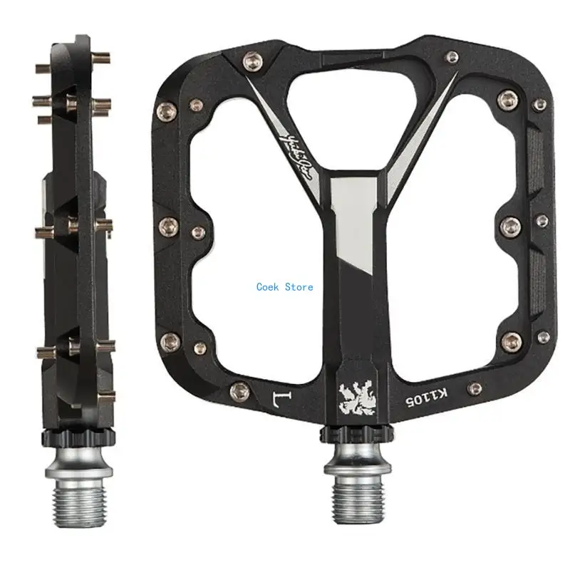 11UE سبائك الألومنيوم شقة دواسة 3 محامل الختم نونسليب الدراجات الدواسات منصة الدراجات الدواسات للدراجات الطريق الدراجات #1