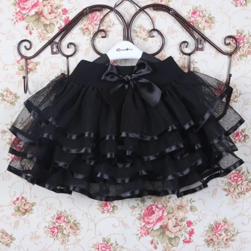 

2024 Spring Girls Puffy Princess Dance Skirt Show mini skirt Elastic Gothic Lace Tutu Skirt Women Black Mesh