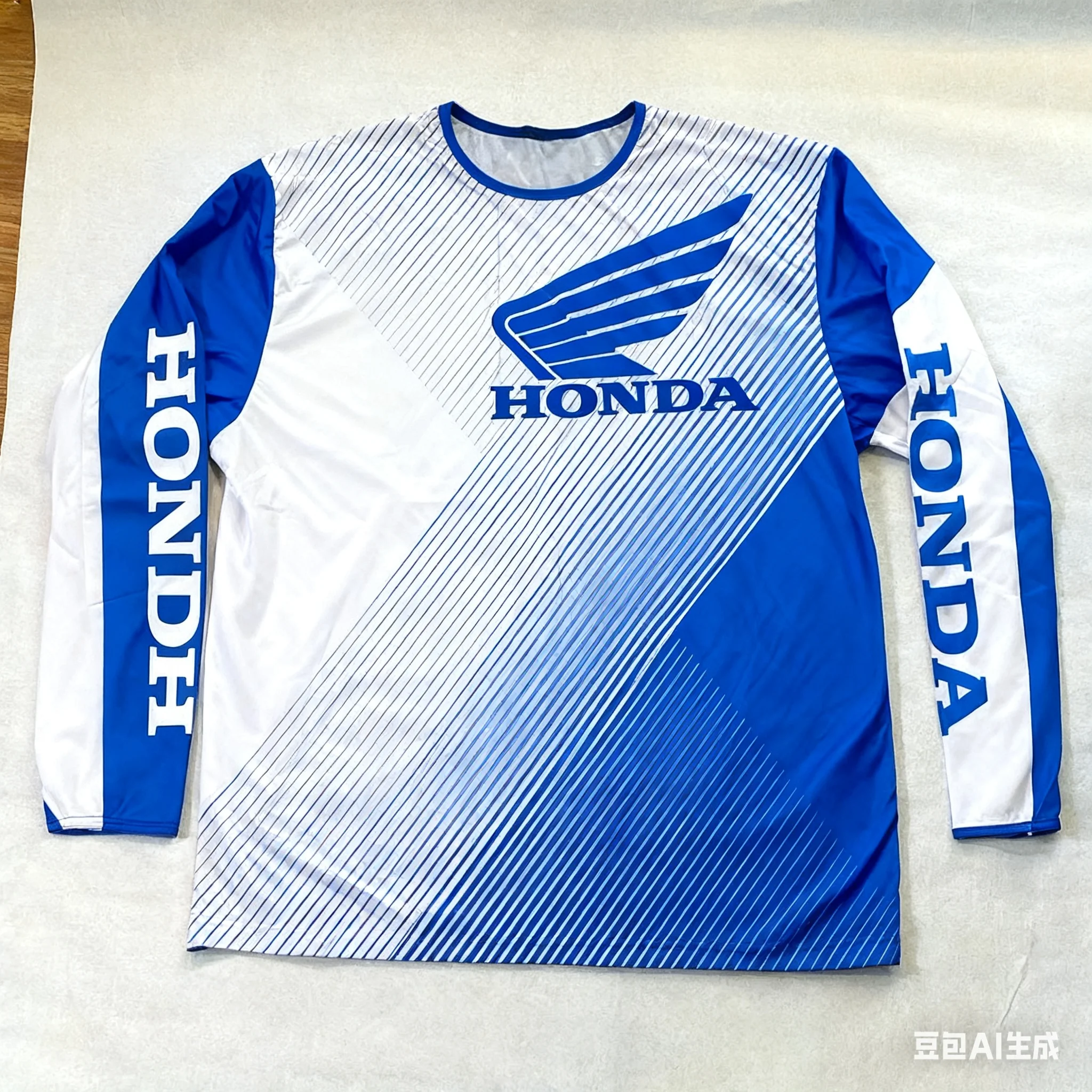 

Honda Quick Dry Motorcycle Jersey For Men Long Sleeve Breathable Riding T-Shirt For Dirt Bike Off Road Racing Use Motor Cycle