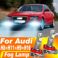 2x H11 H8 Led Fog Lights Headlight Canbus H16 H9 Car Bulb Diode Lamp 12v 55w For Audi A4 8K B8 B7 B6 8H A5 8T A6 C7 Q5 8R TT 8J