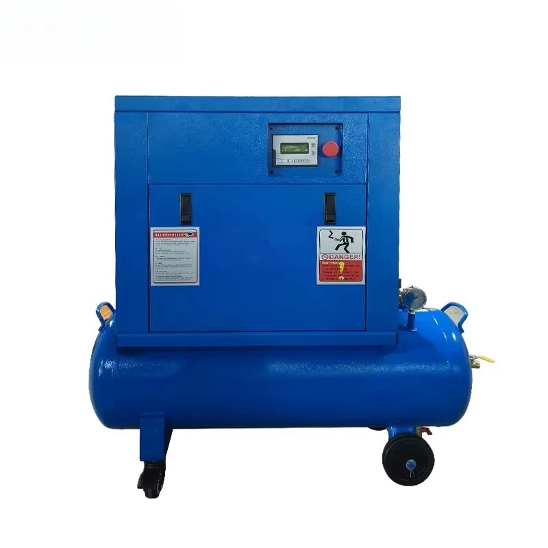 Air Compressor Industrial Screw Portable Single Phase 220V Small 7.5KW Silent 10HP With Dryer Gas Tank With CE Wholesale Car Use