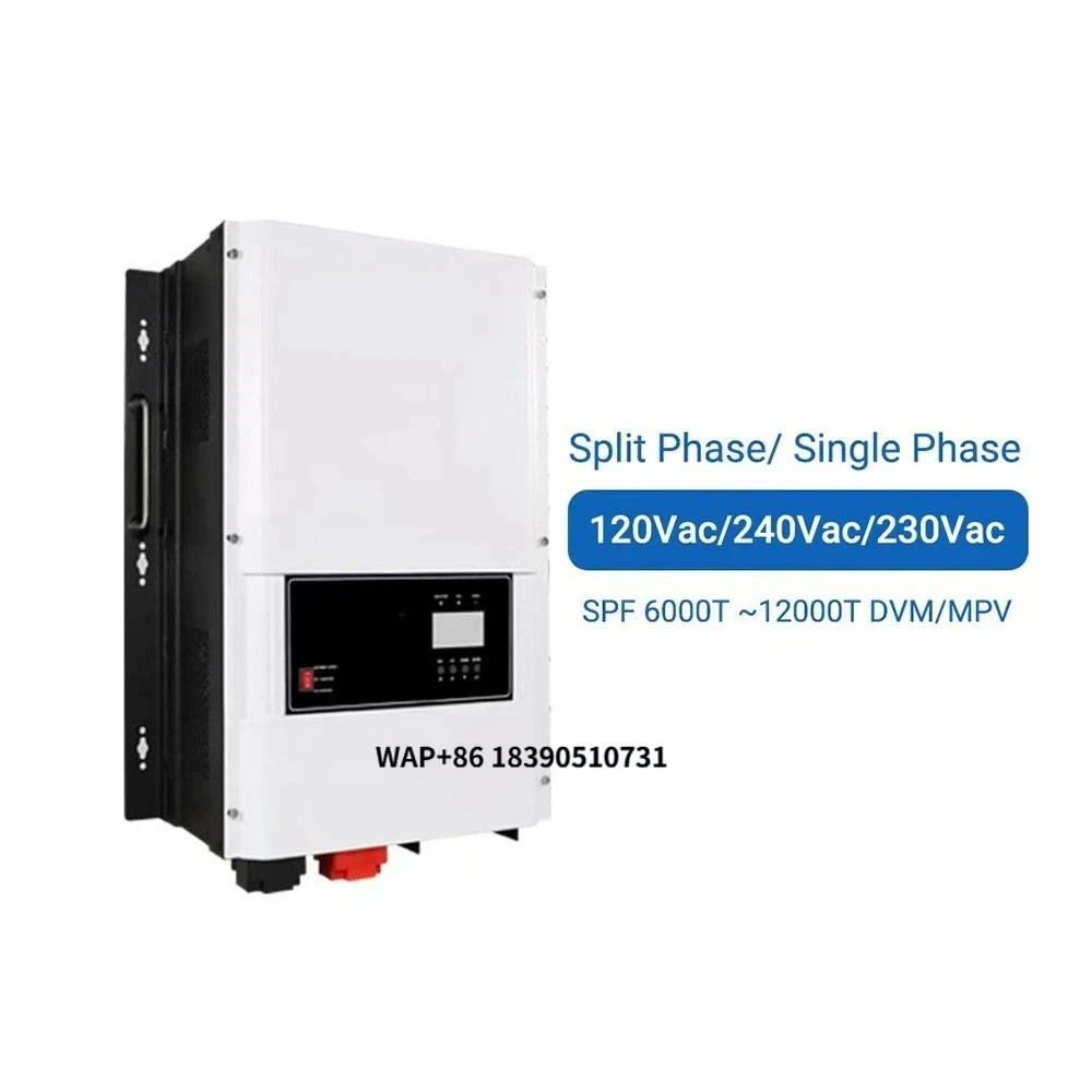 

Split Phase Hybrid Off Grid Inverter 120/240V 48VDC 6kw 8kw 10kw 12kw 18kw SPF 4000-12000T Solar Inverter Price