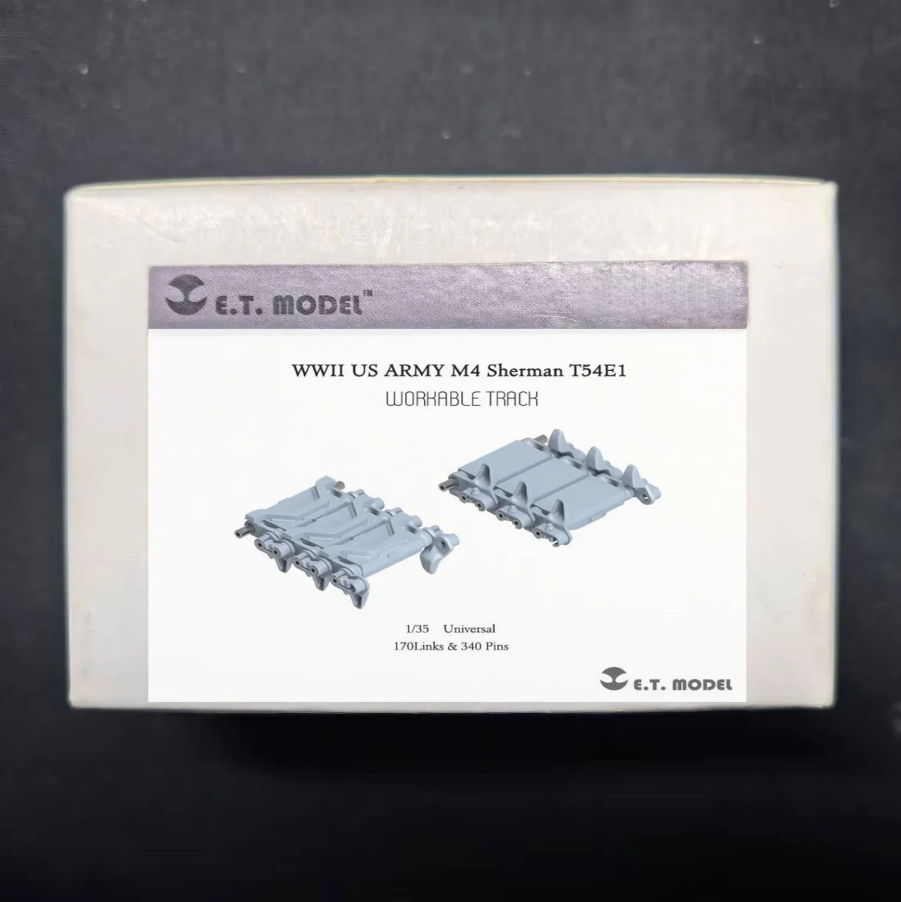 ETmodel P35-086 WWII US Army M4 Sherman T54E1 3D Printed Workable Track