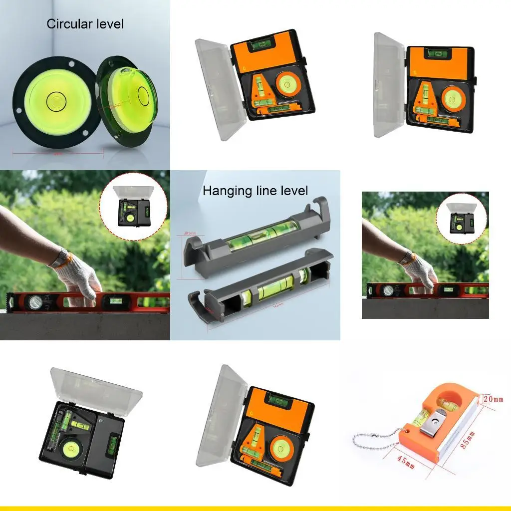 

SZCH Transparent Level Bubble Spirits Level with Strong Magnets Fitting for Constructions Household