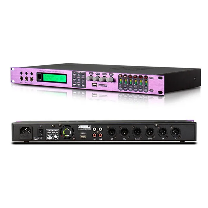 Professional KTV Stage Performance audio reverb effect X6 speaker effector sound system profesional audio karaoke KTV processor