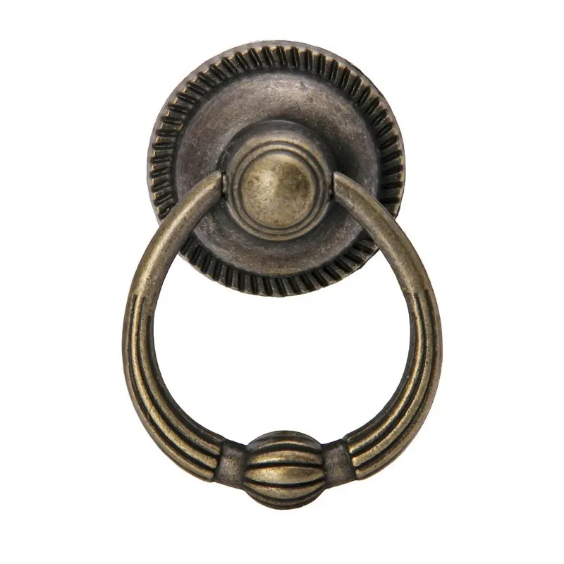 2 Stück Schranktürgriffe aus bronzefarbener Zinklegierung, Vintage-Knöpfe für Möbel, Schränke, Kleiderschränke und Holztüren