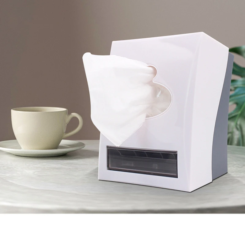 Table Top Restaurant Tissue Dispenser Napkin and Toothpick Holder Paper Roll Holder for Hotel