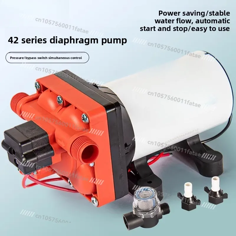 RV Water Pump Self-electric Diaphragm Pump 12v24 Water Pump High Pressure DC Booster Special Self-priming