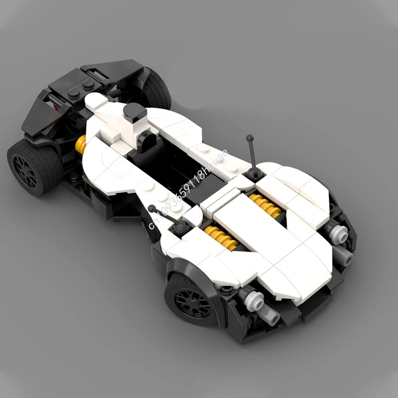 242 個 MOC バックモノシティチャンピオンズスーパーカービルディングブロック DIY 組み立てクリエイティブアイデア教育レンガクリスマスおもちゃギフト