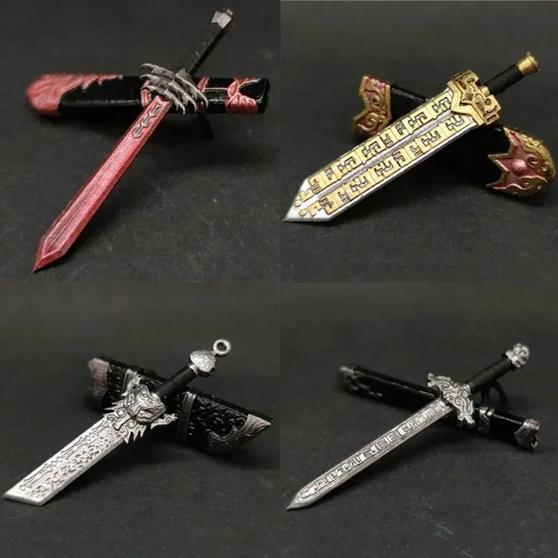 Ancient Chinese Style Sheath Knife Scabbard Sword Weaponry Game Props Weapons For Mini Dolls Figures Building Blocks Bricks Toys