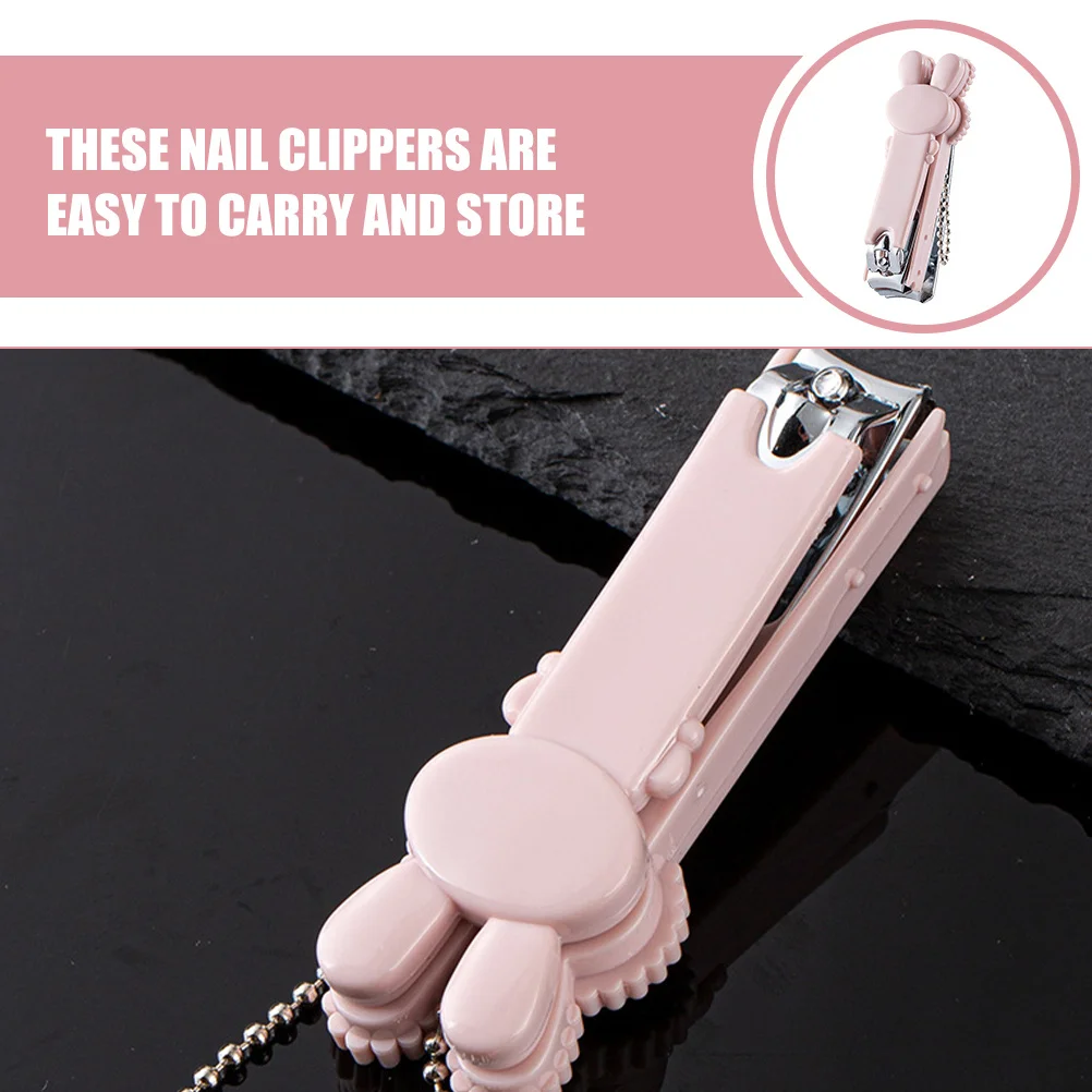 ماكينة قص الأظافر الكرتونية المحمولة، ماكينة تشذيب صغيرة حادة للغاية لأظافر القدم، ماكينة أمان مدمجة للاستخدام العائلي أثناء السفر