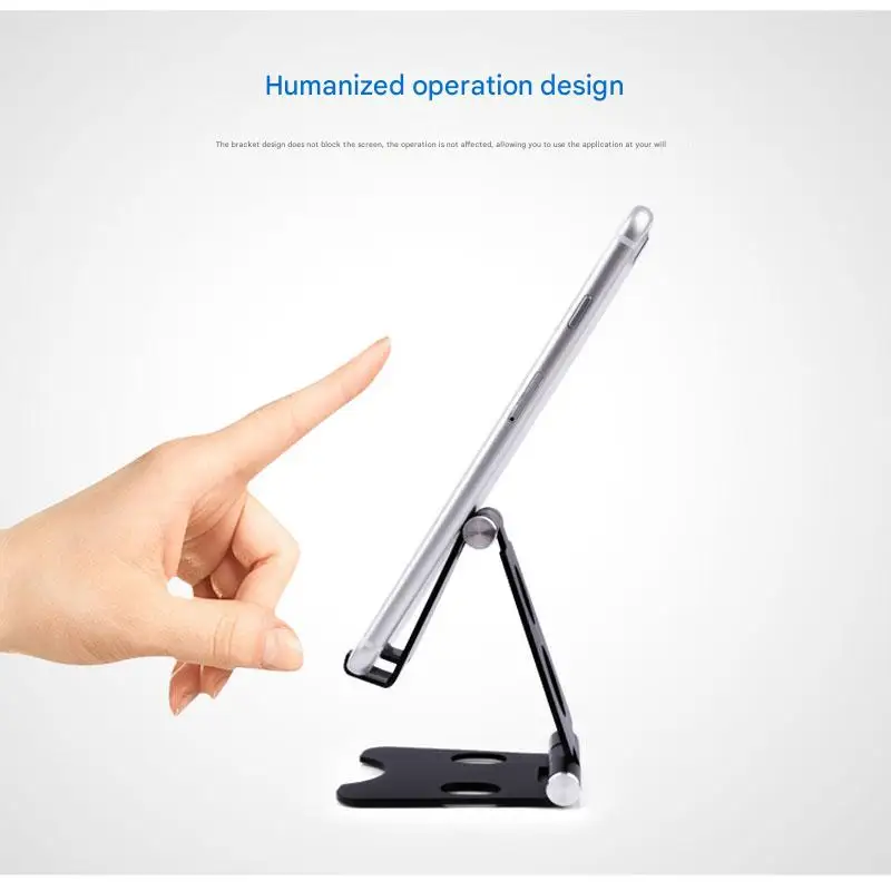 Mini desktop aluminum alloy mobile phone holder lazy tablet holder, sturdy and foldable 270 degrees available high choice