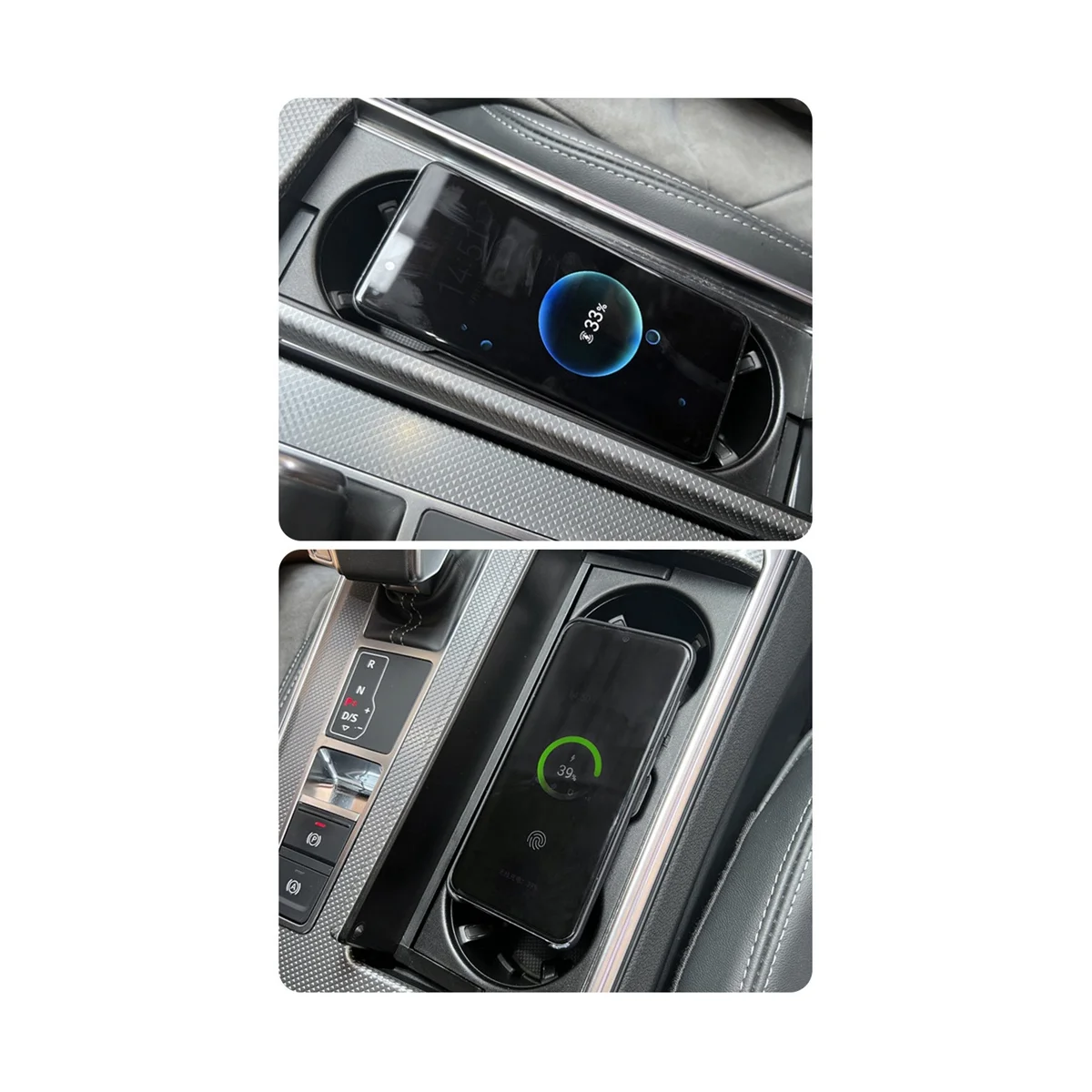Wireless Charger for Audi A6 A7 S6 S7 C8 2019-2023 Cigarette Lighter Car Charger 15W Car Mobile Phone QI Fast Charging