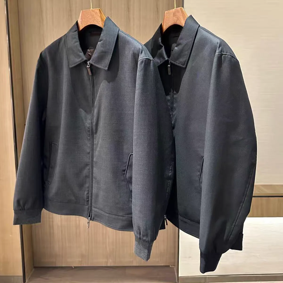 

Мужское повседневное шерстяное пальто Faion Busin с воротником Jaet, осень-зима, Новое поступление, Admin Sle Long Sve, молния, чистый цвет