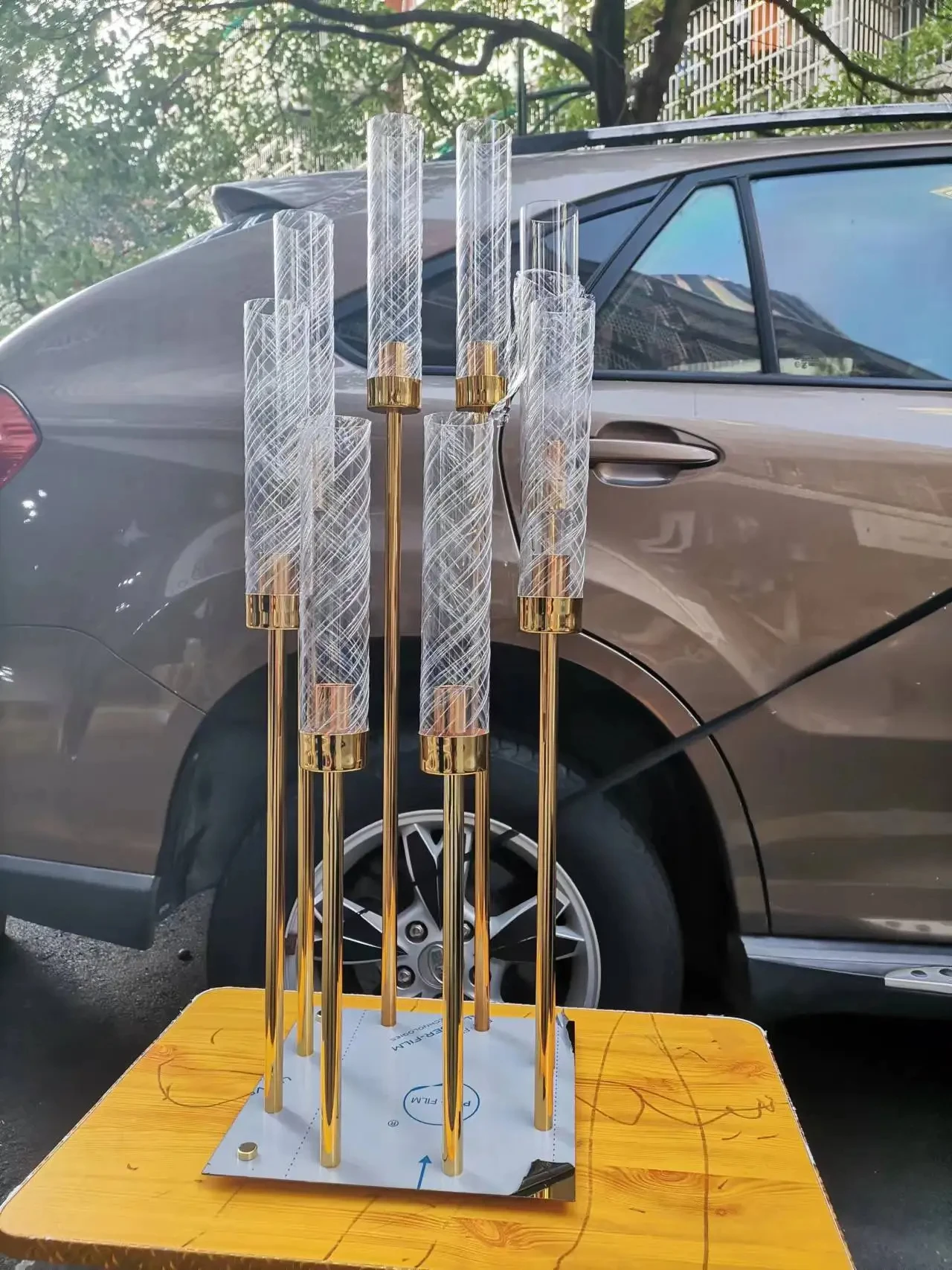 

Металлический подсвечник, ваза для цветов, центральная часть свадебного стола, подставка на столбе, дорожный свинец, декор для вечеринки, 5 шт., 10 шт.