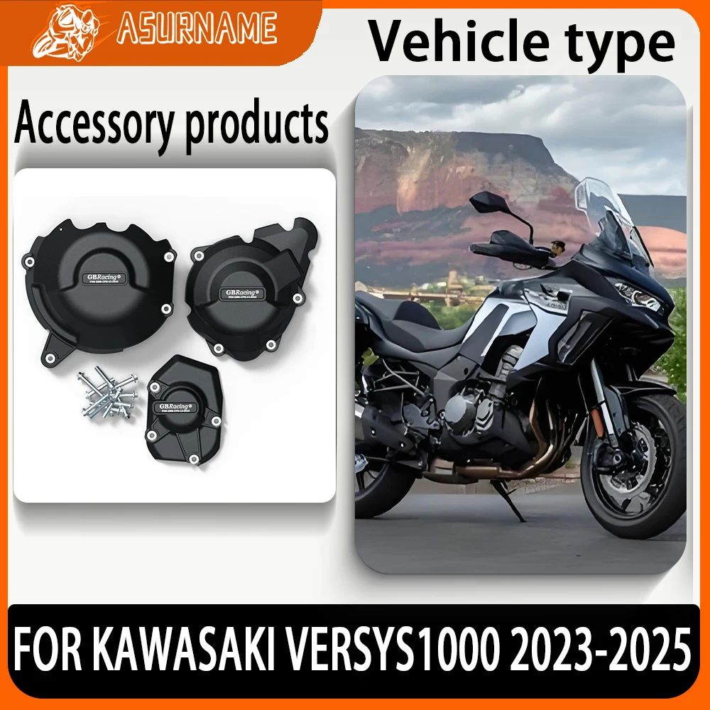 

New 2025 FOR KAWASAKI VERSYS1000 VERSYS 1000 2023-2024 Motorcycle Engine Cover Sets Bonnet Protector Engine Cover