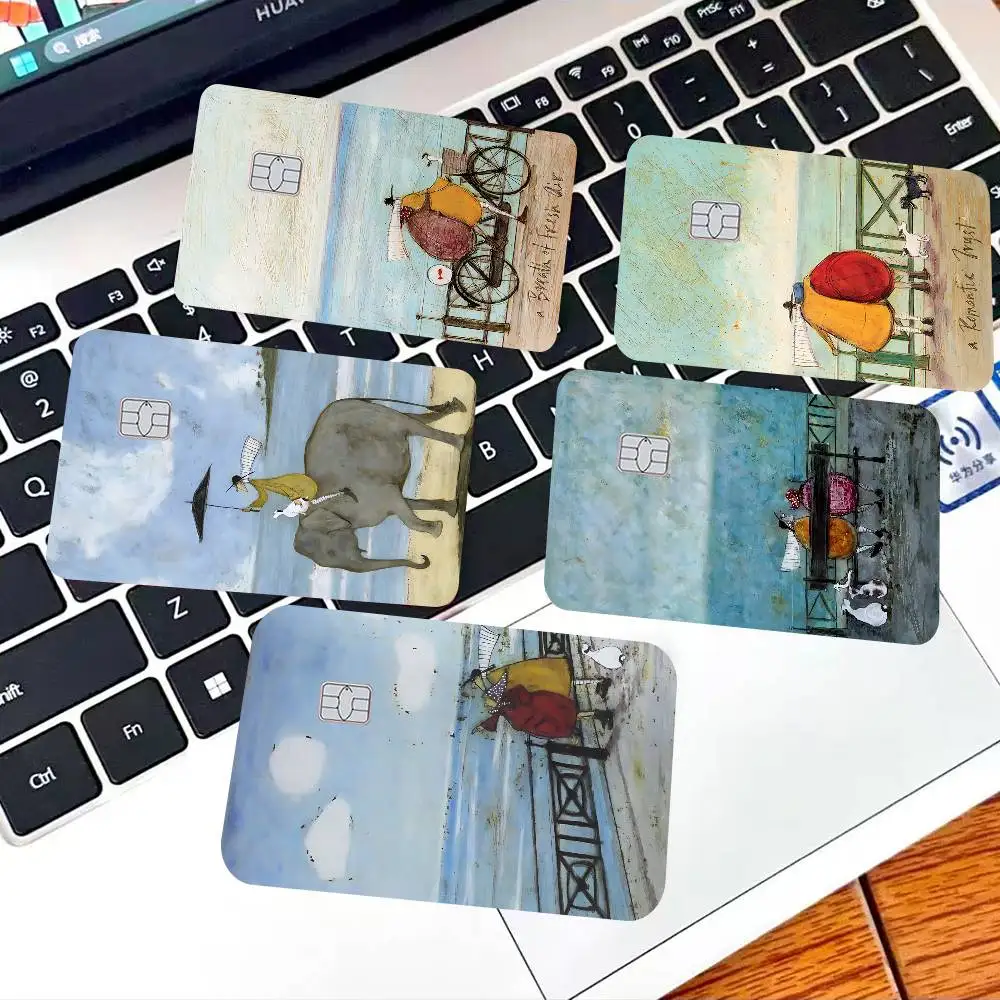 Sam Toft Art Abstract Landscape Anime Young Creidt Card Debit Card Sticker Film Case Front Tape for Small Big Chip No Chip