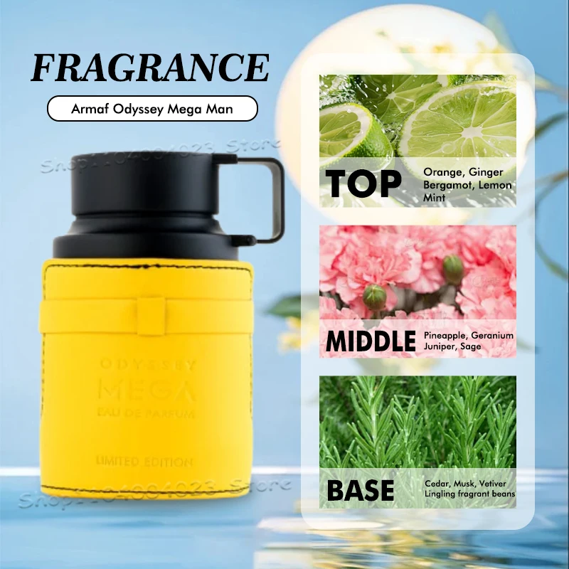 100 مل عطر أرماف أوديسي ماندارينسكي إصدار محدود للرجال الشرق الأوسط أو دو برفوم عطر عربي أصلي للنساء