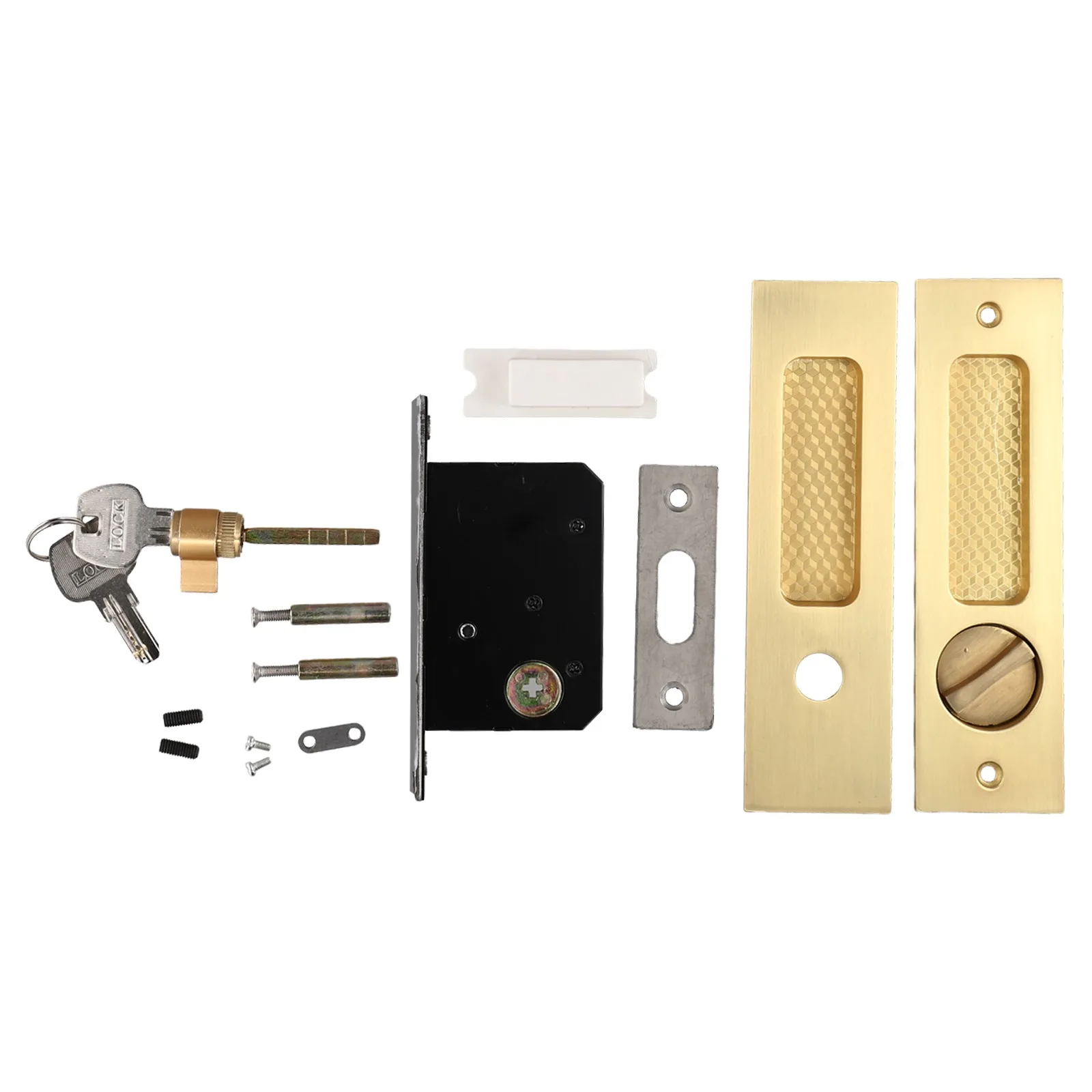 For Door Safety Sliding Door Lock Wooden Sliding Door Lock Virtually Invisible Long-lasting Performance Resist Wear And Tear