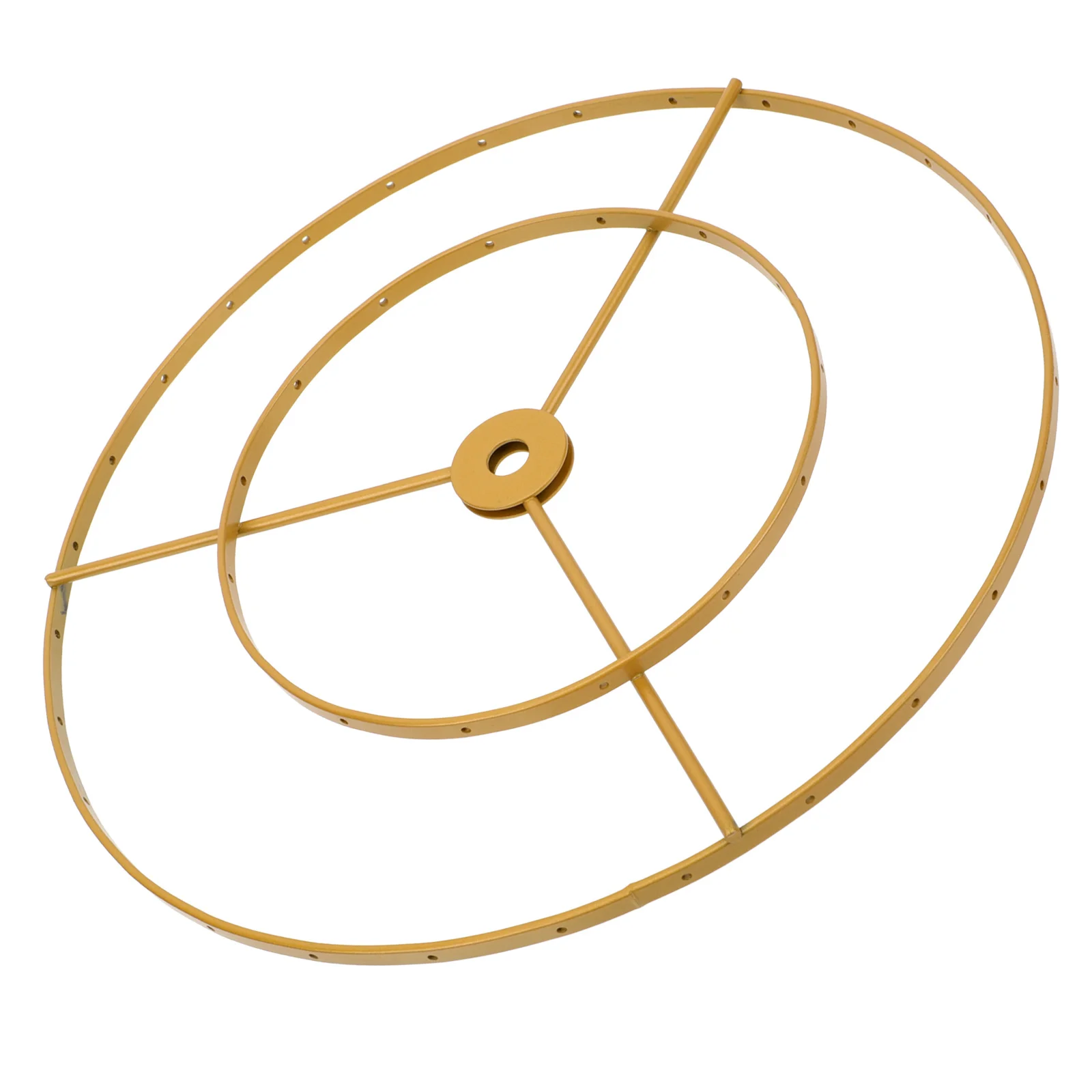 

Двухслойное кольцо для абажура, металлическая проволока, кронштейн для люстры, круглый золотой светильник, аксессуар для дома, спальни, офиса, декор, абажур