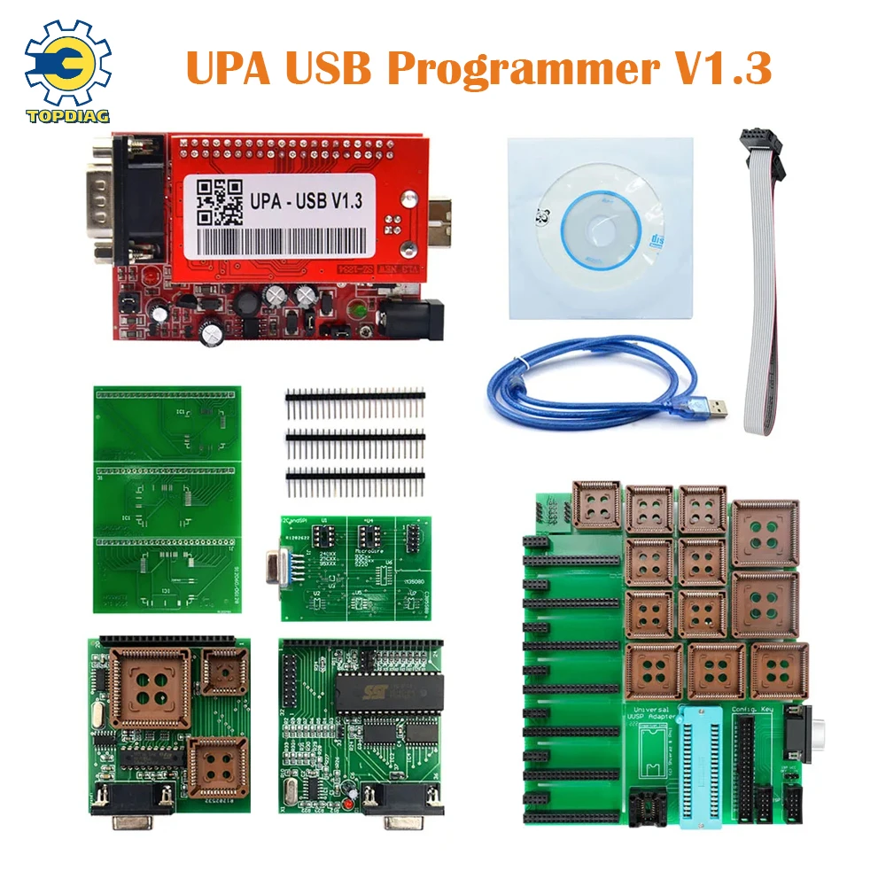 

UPA USB Serial Programmer UPA-USB V1.3 Eeprom Universal Chip Programmer Auto ECU Tools for Mo-torola Car NEC Adapter Car Tools