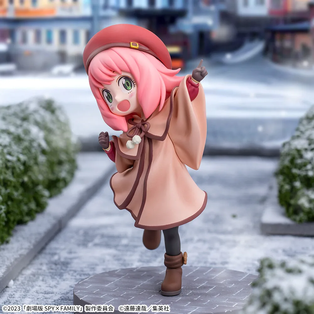 15CM Anime Anya Forger Figure Gekijouban Spy × Family Code White Kawayi Cute Model Toy Gift Collection Set Toy Action Figure