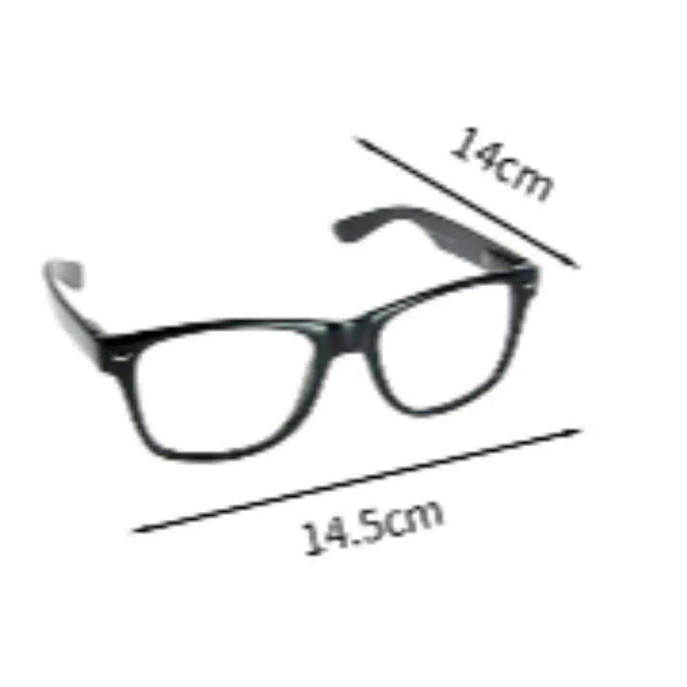 زي هالوين حزب باروكة نظارات المكبر ، الجوارب البرتقالية ، مجموعة من 4