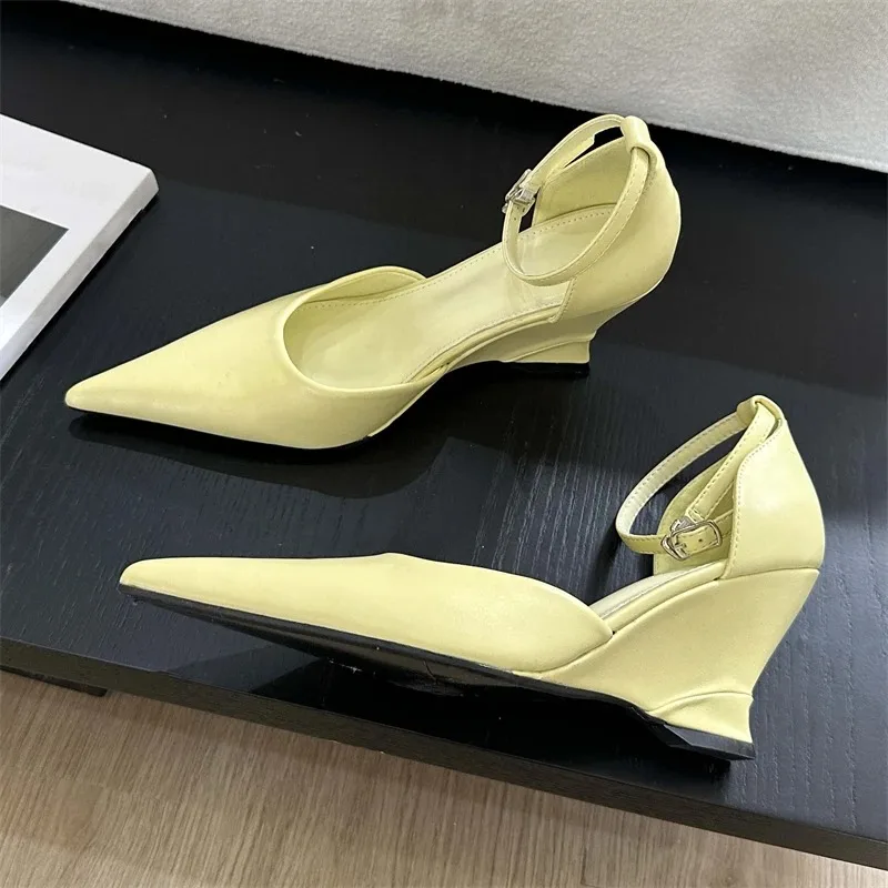 

Women Pumps Fashion Pointed Toe Pumps Shoes Woman Slingback Wedges High Heels Party Prom Mules Shoes for Women
