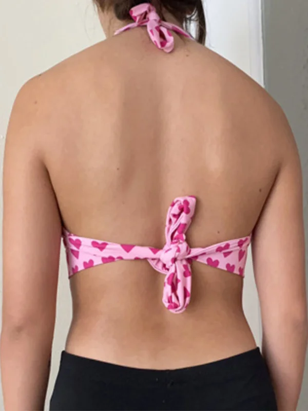 Sexy Slim Fit Printed Ne Strap Corset Strapl Bandage Vest Top Women's Faion Summer ort Sle Other Material Corset