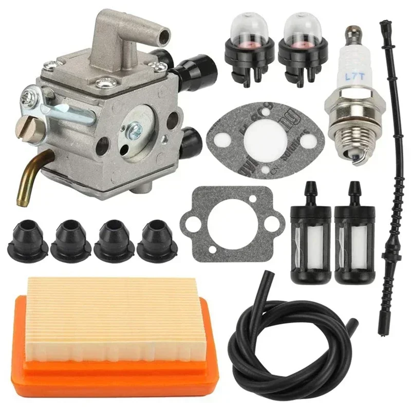 

Carburetor Air Filter Kit for Stihl FS120 FS200 FS250 FS300 FS350 FR350 FR450 FR480 Replace 4134 120 0653 4134 120 0603