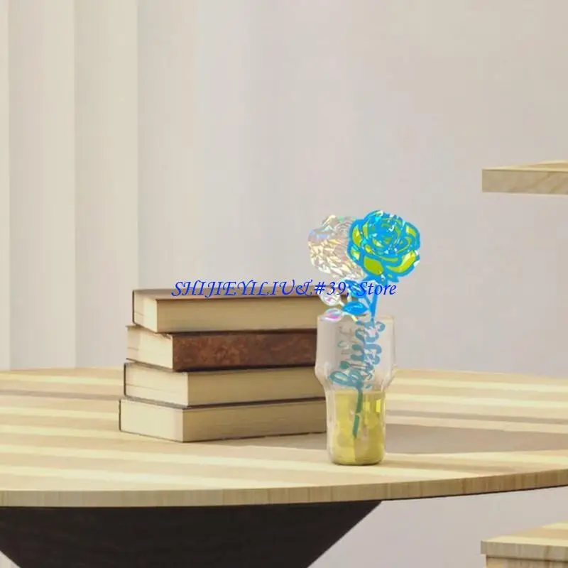 

E21F DIY Silicone Mold Rose Ornaments Moulds Silicone DIY Craft Molds