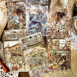 Mr. Paper 6Style 30Pcs/bag Living Landscape Series Series Sticker Pack DIY Material Handbook Journal Card Phone Case Decoration