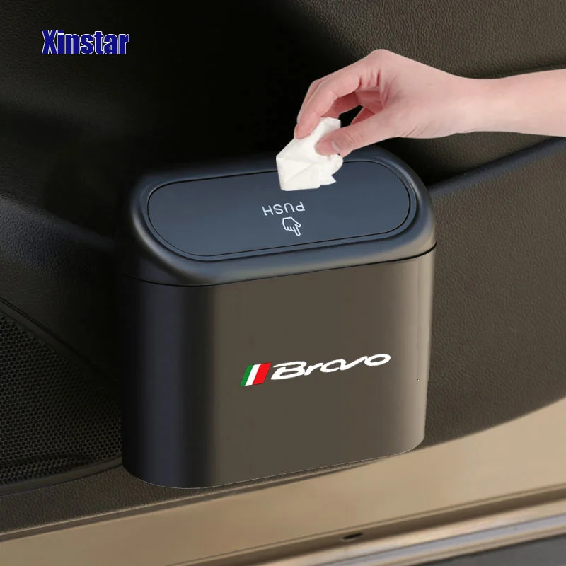 Plastic Car Trash Bin For Fiat Bravo Auto Accessories