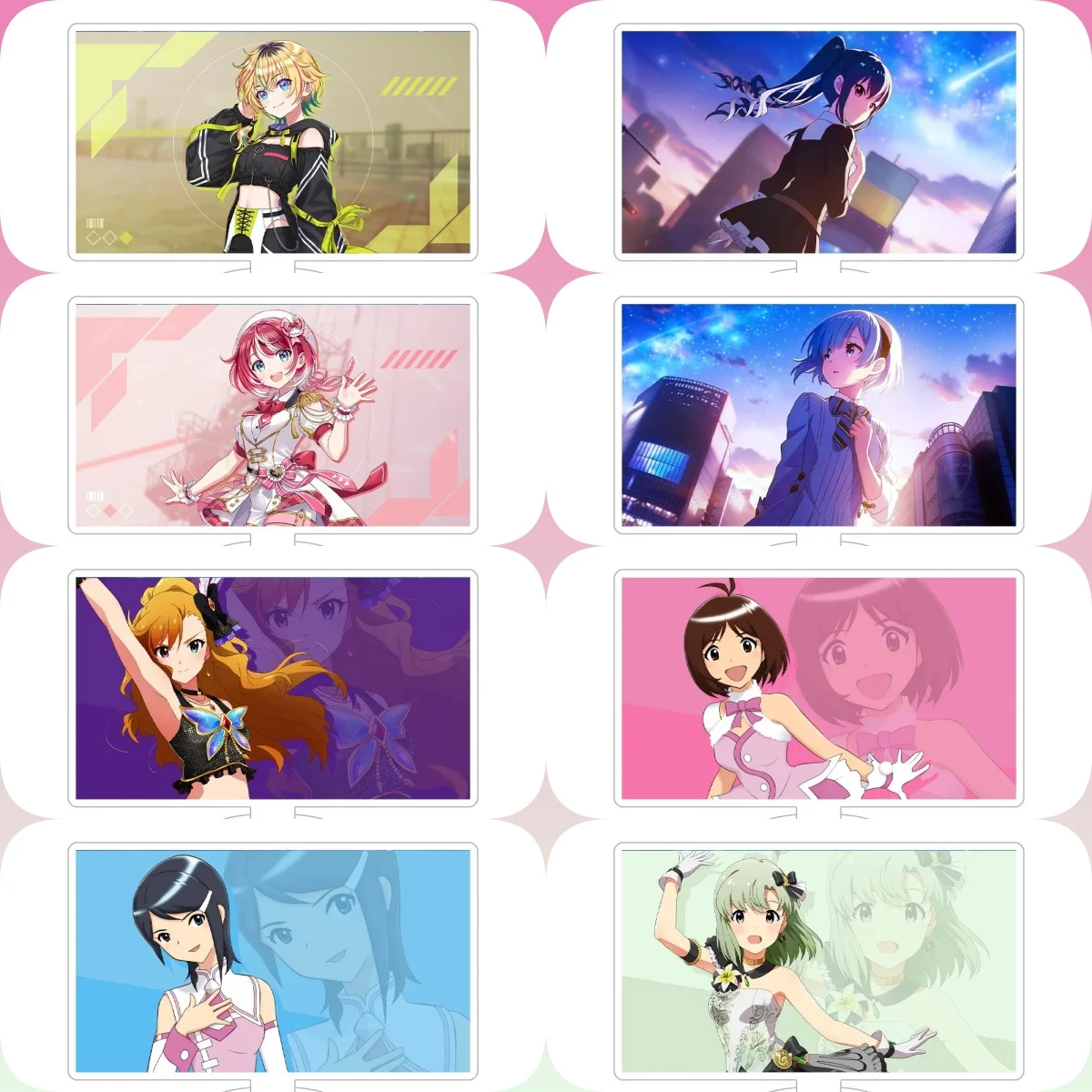 

10CM Gakuen Idolmaster Acrylic Stand Model Cosplay Characters Ornament Accessories Goods Christmas Gifts