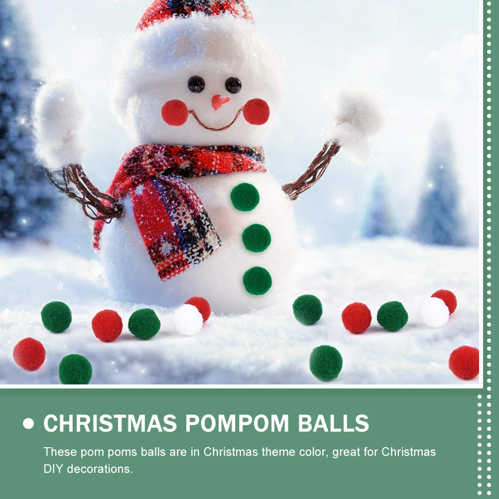 

1000Pcs Colored Pom Poms for Christmas Tree Decorations DIY Craft Material Xmas Party Decoration Garland Festive
