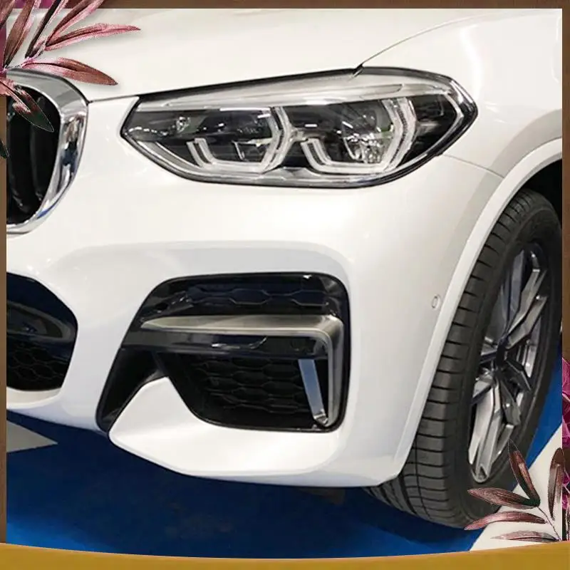 

AB59-For BMW X3 G01 / X4 G02 2018-2020 Fog Light Grills Honeycomb Mesh Fog Car Front Bumper Light Grills In Racing Grills Parts